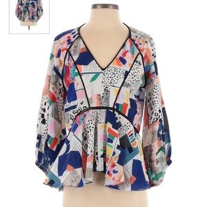 Hunter Bell Geometric Grayson Top